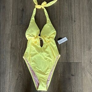 PacSun Yellow One Piece Swimsuit